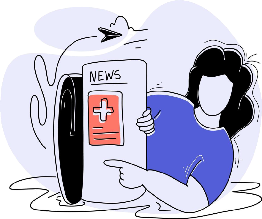 Ilustración de noticias